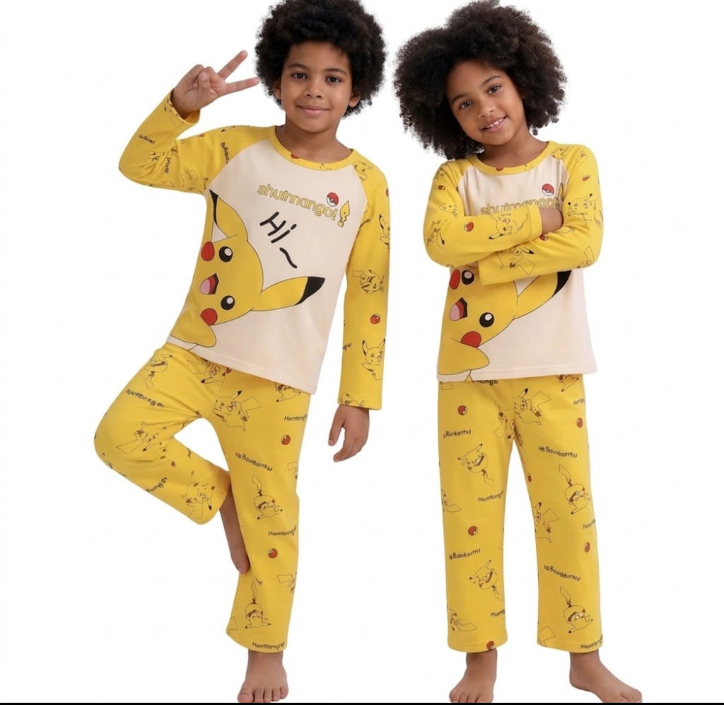 Pyjamas pour enfants Pikachu ensemble enfants dormeurs garçons filles dessin animé