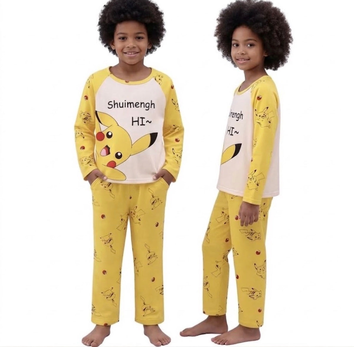 Pyjamas pour enfants Pikachu ensemble enfants dormeurs garçons filles dessin animé