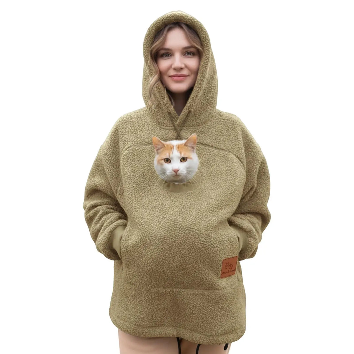Veste d'hiver américaine vintage en polaire d'agneau pour femmes, à fermeture éclair, avec poche kangourou, à capuche, confortable, décontractée, style INS, veste de rue.